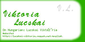 viktoria lucskai business card